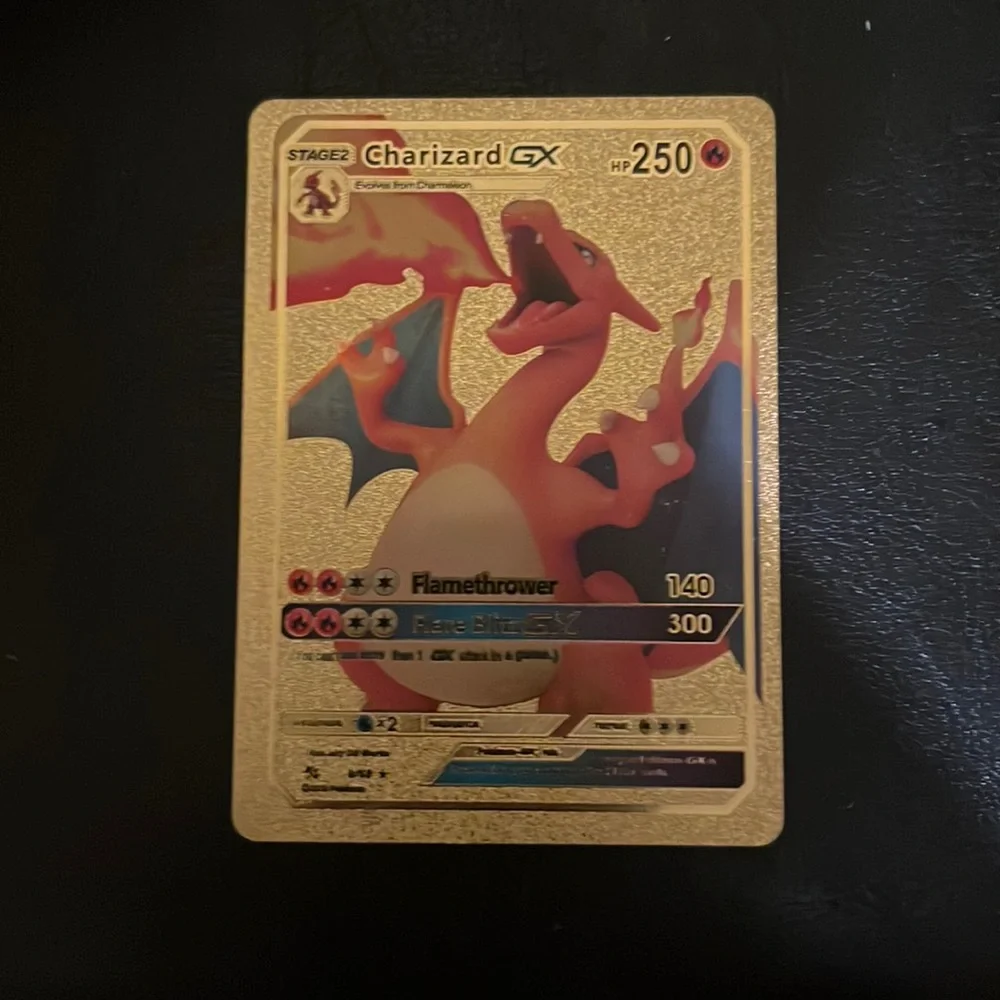 pokemon charizard gx gold card Toys | Gold Foil Pokemon Card Charizard Gx 25hp